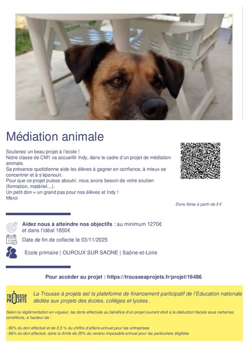 MEDIATION ANIMALE OUROUX SUR SAONE