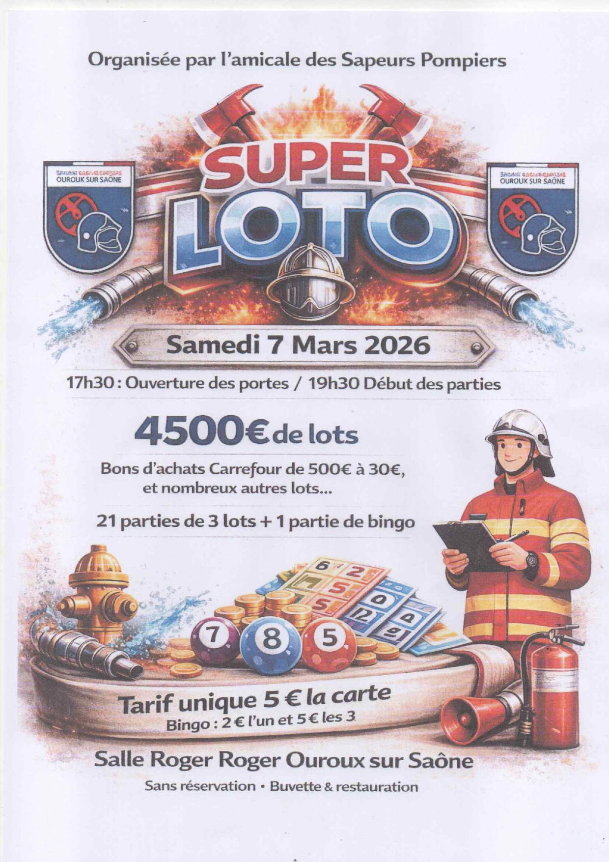 LOTO POMPIERS 2026