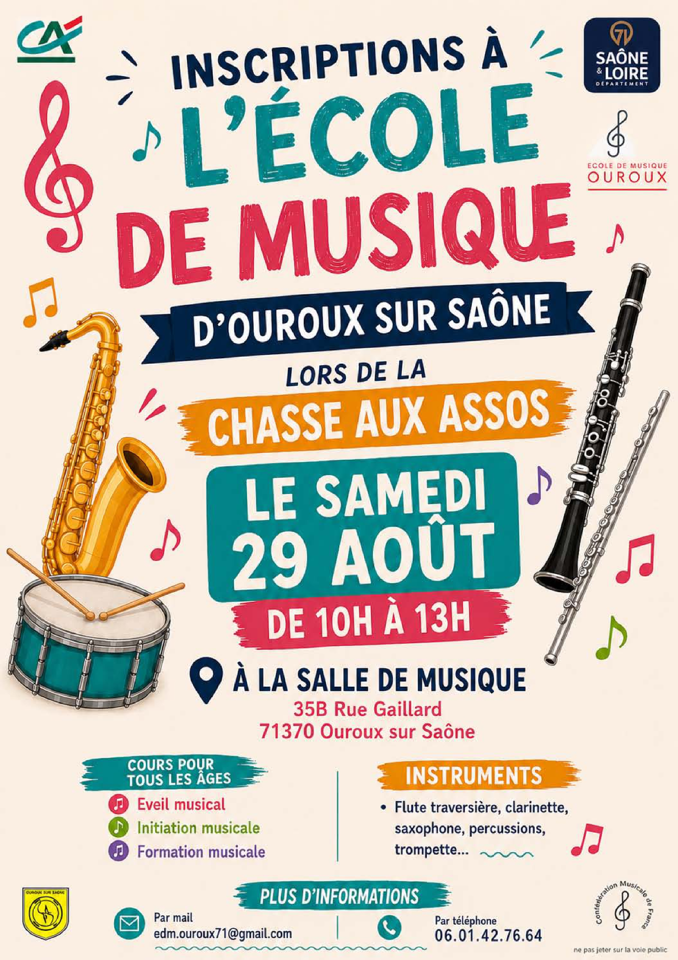 INSCRIPTION EDM