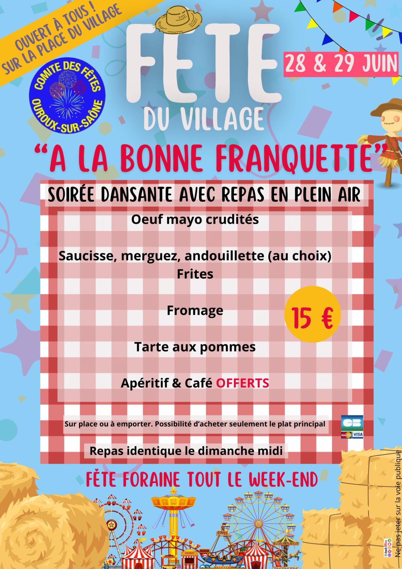 Fete du village comité des fêtes 2025