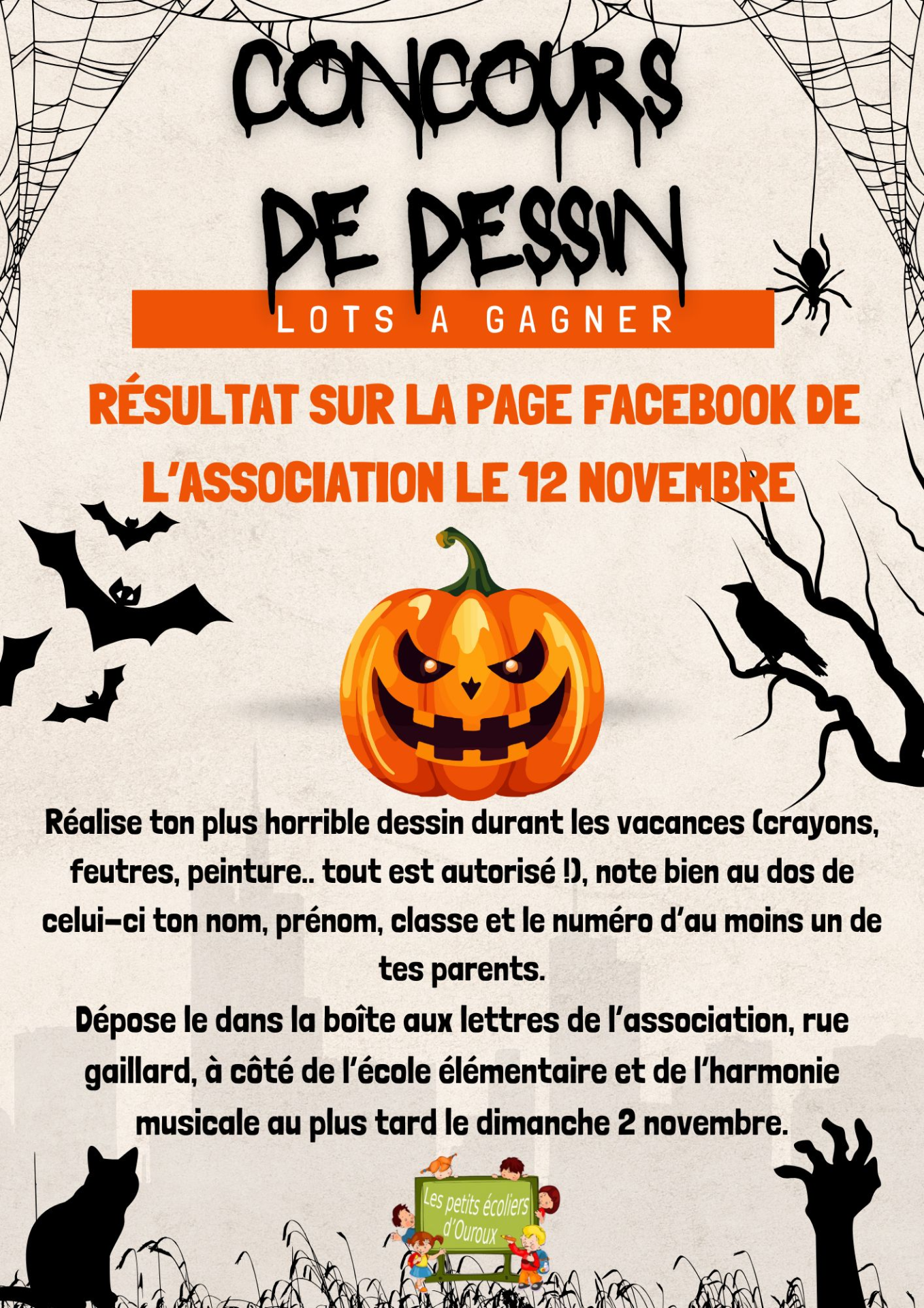 CONCOURS DESSINS HALLOWEEN