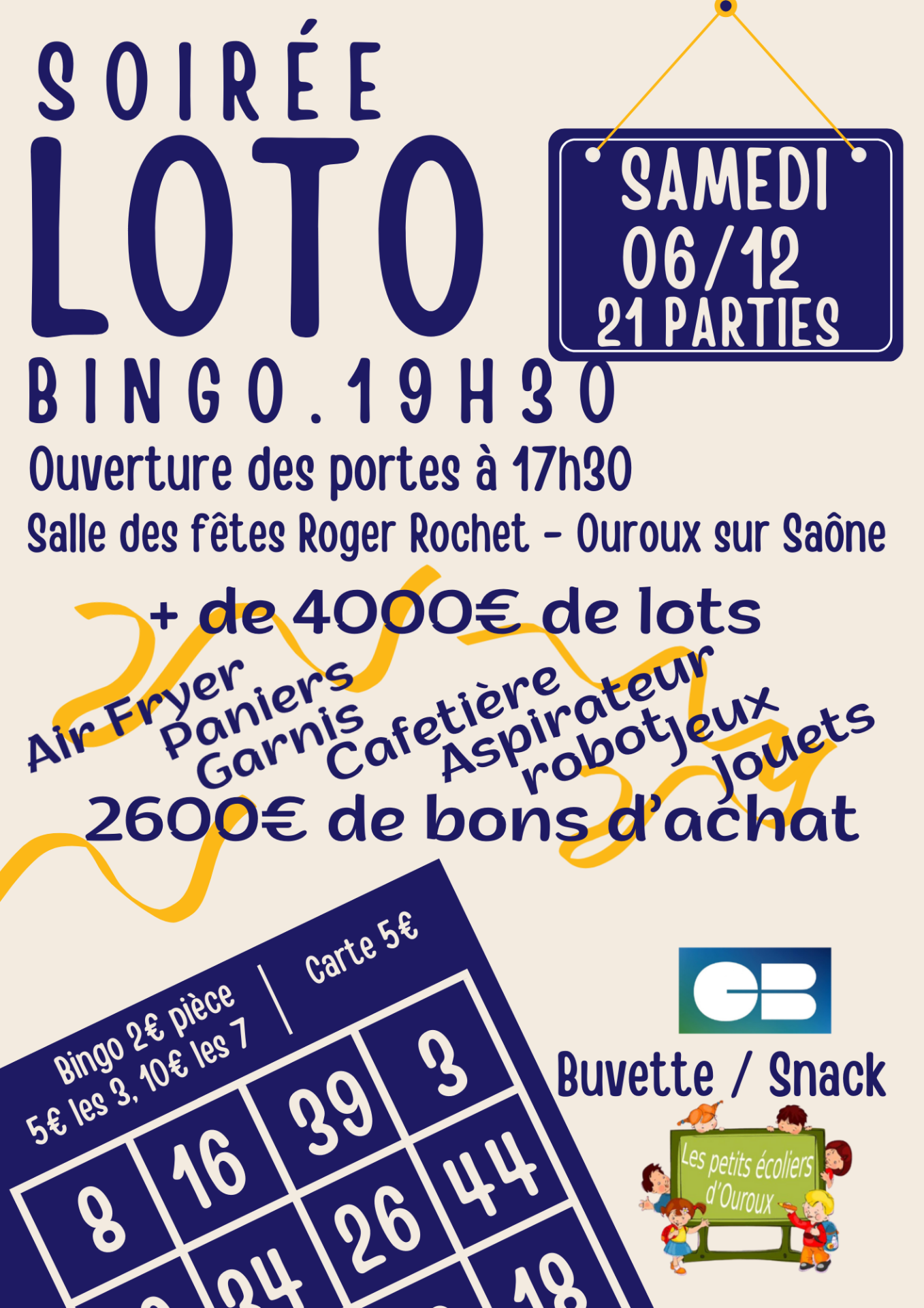 LOTO PETITS ECOLIERS 