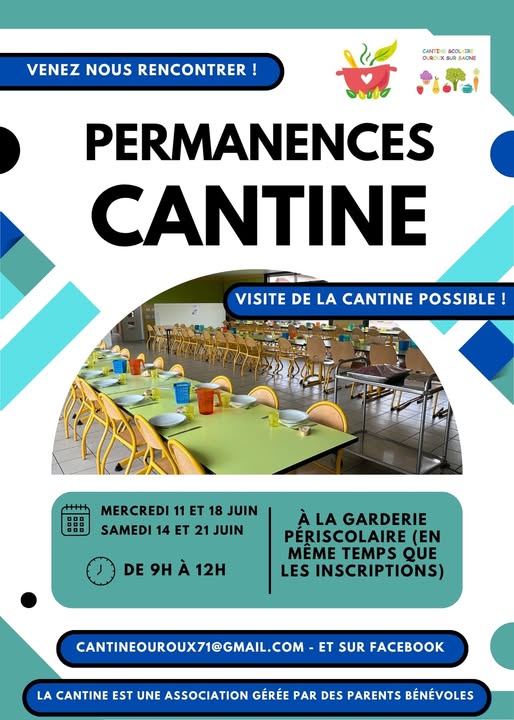 permancences cantine