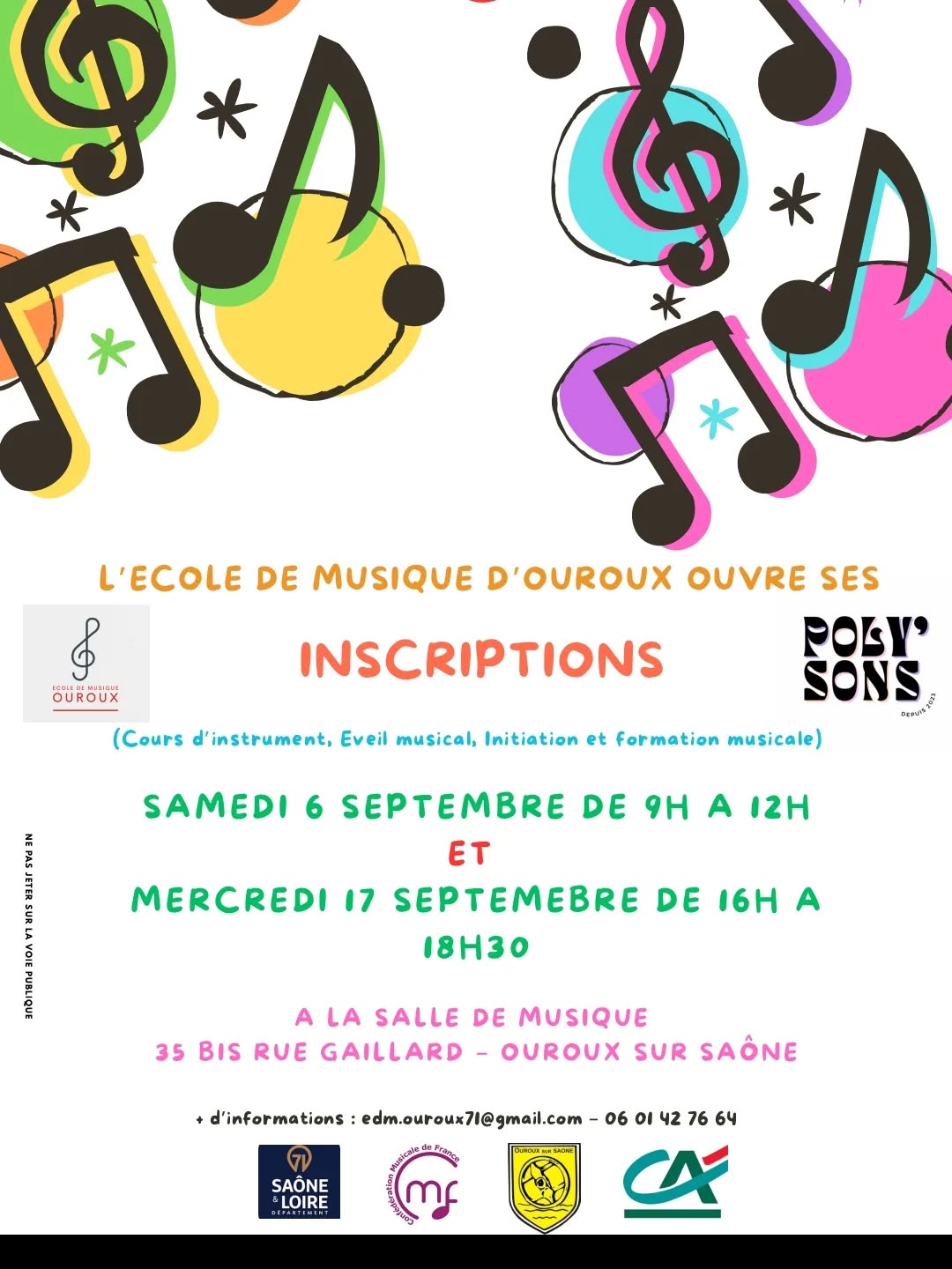 ECOLE DE MUSIQUE OUROUX SUR SAONE